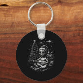 Alien Loves Christmas Sleutelhanger (Voorkant)