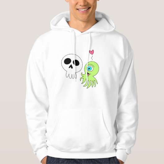 Alien Loves Skull Hoodie (Voorkant)