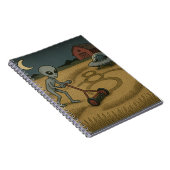 Alien maakt graancirkels leuk Science Fiction Art Notitieboek (Rechterzijde)