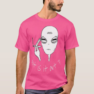 Alien, maar het is kunst grappig roken alien t-shirt