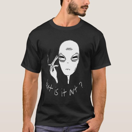 Alien maar is het roken buitenaards t-shirt (Voorkant)