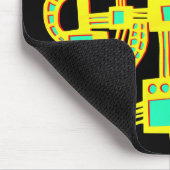 Alien-machine - kleur muismat (Hoek)