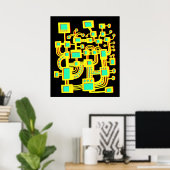 Alien-machine - kleur poster (Thuiskantoor)