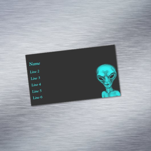 Alien Magnetisch Visitekaartje (Voorbeeld)
