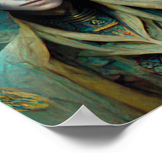 Alien Man Sci-Fi Art Poster (Hoek)