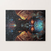 Alien Man Sci-Fi-kunst met glans Legpuzzel (Horizontaal)