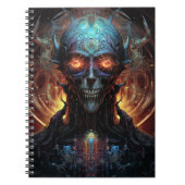 Alien Man Sci-Fi-kunst met glans Notitieboek (Voorkant)