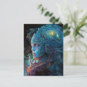 Alien Man Surreal Sci-Fi Art Briefkaart (Staand voorkant)