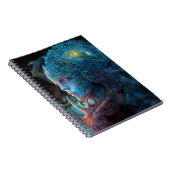 Alien Man Surreal Sci-Fi Art Notitieboek (Rechterzijde)