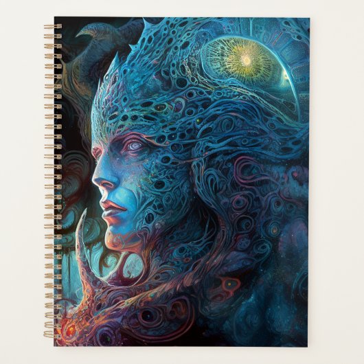 Alien Man Surreal Sci-Fi Art Planner (Voorkant)