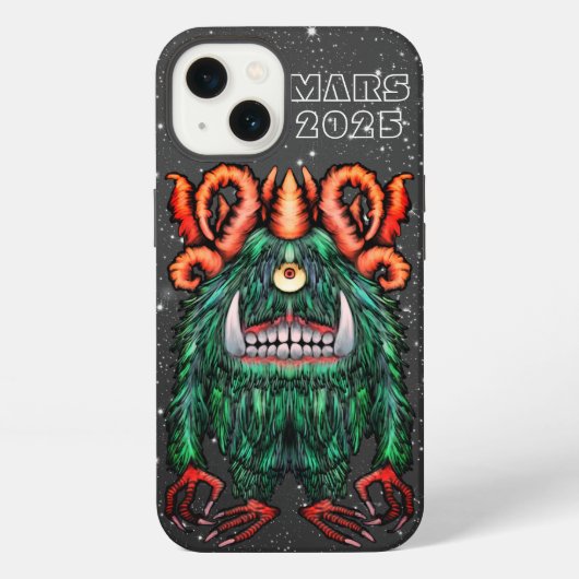 Alien Mars Cyclop Creature iPhone Hoesje (Achterkant)