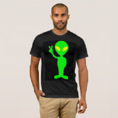 ALIEN MARTIAN GREEN MAN T-SHIRTS T - SHIRTS (Voorkant volledig)