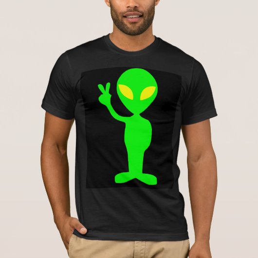 ALIEN MARTIAN GREEN MAN T-SHIRTS T - SHIRTS (Voorkant)