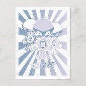 Alien Mascot Briefkaart (Voorkant)