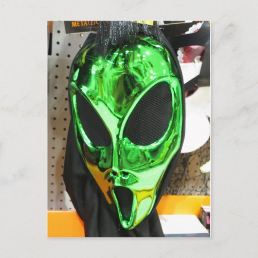 Alien Mask Briefkaart (Voorkant)