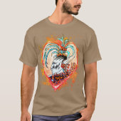 Alien Maya Elf Weird Heart Horror T-shirt (Voorkant)