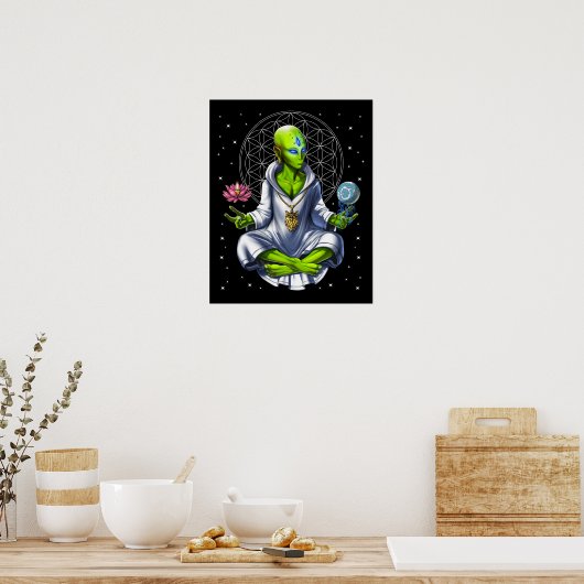 Alien Meditation Poster (Keuken)
