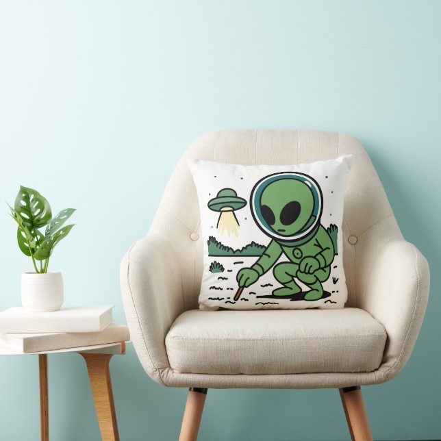 Alien Melancholy Kussen (Stoel)