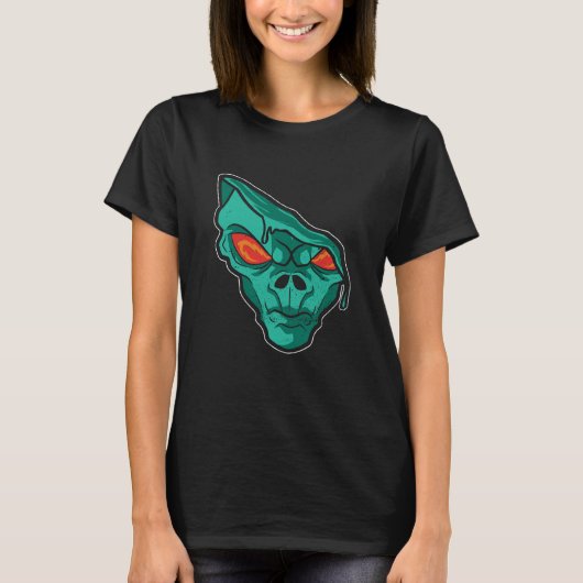 Alien Melting  Conspiracy Extraterrestrials T-shirt (Voorkant)