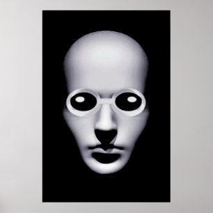 Alien met bril, scherp Poster