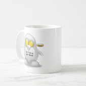 Alien met UFO Tux Koffiemok (Voorkant links)