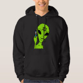 Alien Middle Finger Hanukkah Chanukah Jewish Holi Hoodie (Voorkant)