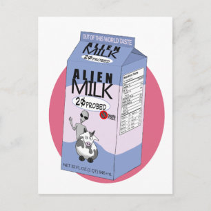 Alien Milk Briefkaart
