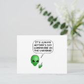 Alien Moederdag Briefkaart (Staand voorkant)