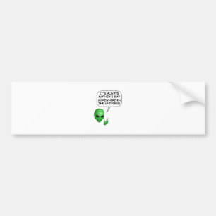 Alien Moederdag Bumpersticker