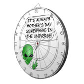 Alien Moederdag Dartbord (Voorkant Rechts)