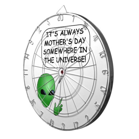 Alien Moederdag Dartbord (Voorkant Rechts)