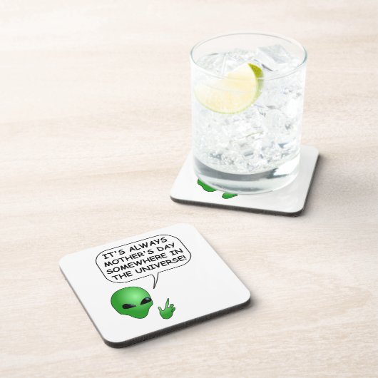 Alien Moederdag Drankjes Onderzetter (Rechterzijde)