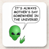 Alien Moederdag Drankjes Onderzetter (Voorkant)