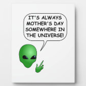 Alien Moederdag Fotoplaat (Voorkant)