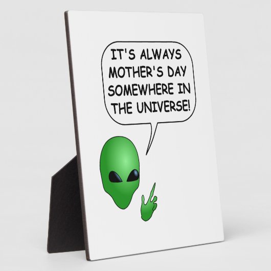 Alien Moederdag Fotoplaat (Zijkant)