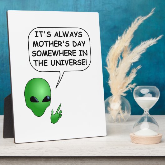 Alien Moederdag Fotoplaat (Zijkant)