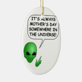 Alien Moederdag Keramisch Ornament (Rechts)