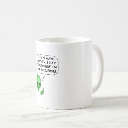 Alien Moederdag Koffiemok (Voorkant rechts)