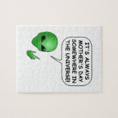 Alien Moederdag Legpuzzel (Horizontaal)