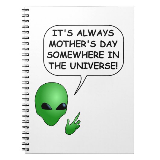 Alien Moederdag Notitieboek (Voorkant)