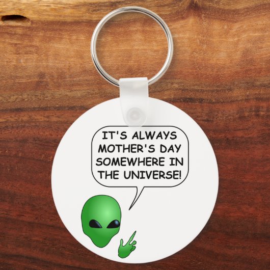 Alien Moederdag Sleutelhanger (Achterkant)