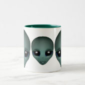 Alien Mok Grijze buitenaardse bekers en Alien Glas (Center)