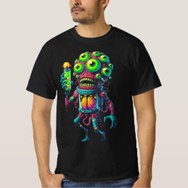Alien Monster Creatie met Elektrisch Testbuis T-shirt