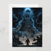 Alien Monster Creature Horror Art Briefkaart (Voorkant / Achterkant)