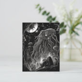 Alien Monster Creature Horror Art Briefkaart (Staand voorkant)
