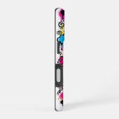 Alien Monster Graffiti Patroon iPhone 16 hoesje (Rechterkant)