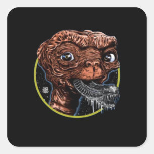 Alien Monster Vierkante Sticker