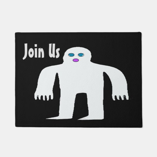 Alien, monster, voeg bij ons, personaliseer Vloerm Deurmat (Voorkant)