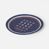 Alien monsterpixel kinder game-verjaardagsfeestje papieren bordje (Gekanteld)