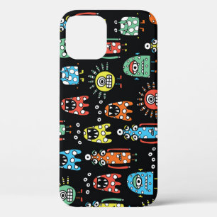 Alien Monsters: Schattigee naadloze Vintage Case-Mate iPhone Case